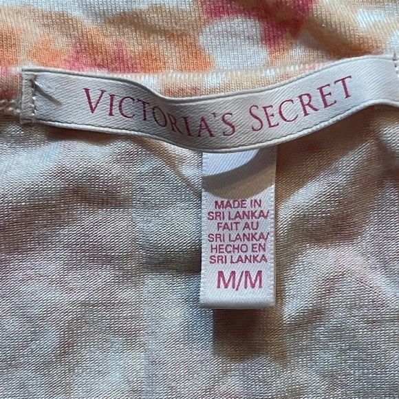 Victoria Secret Tank Coverup Dress Ruched Sides Pink Coral Size Medium - Picture 5 of 5